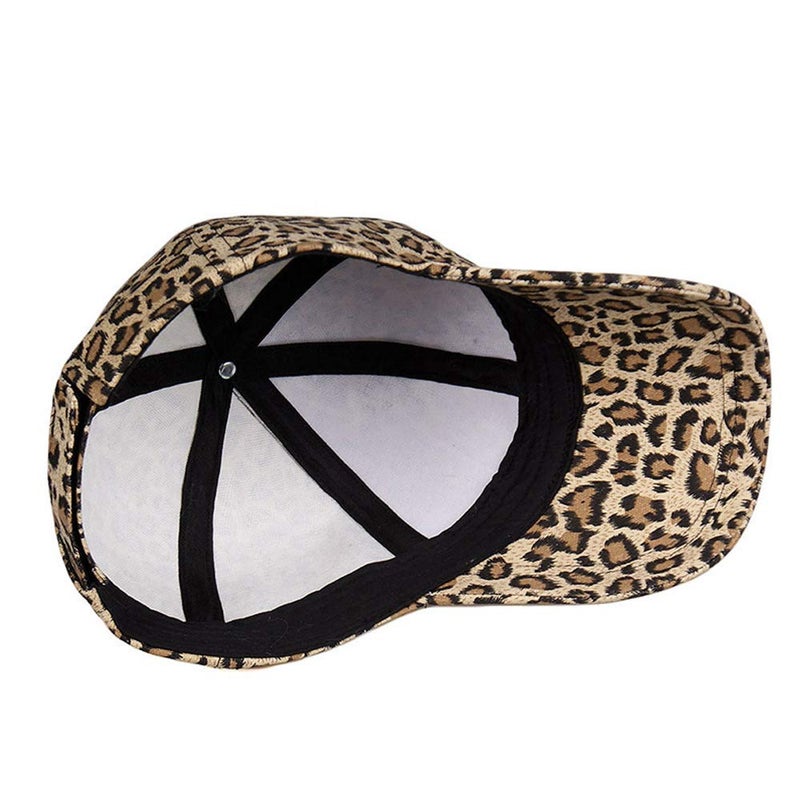 XRDSS Fashion Leopard Print Baseball Cap Cotton Embroidered Cap with Leather Bill#3 - Image 4